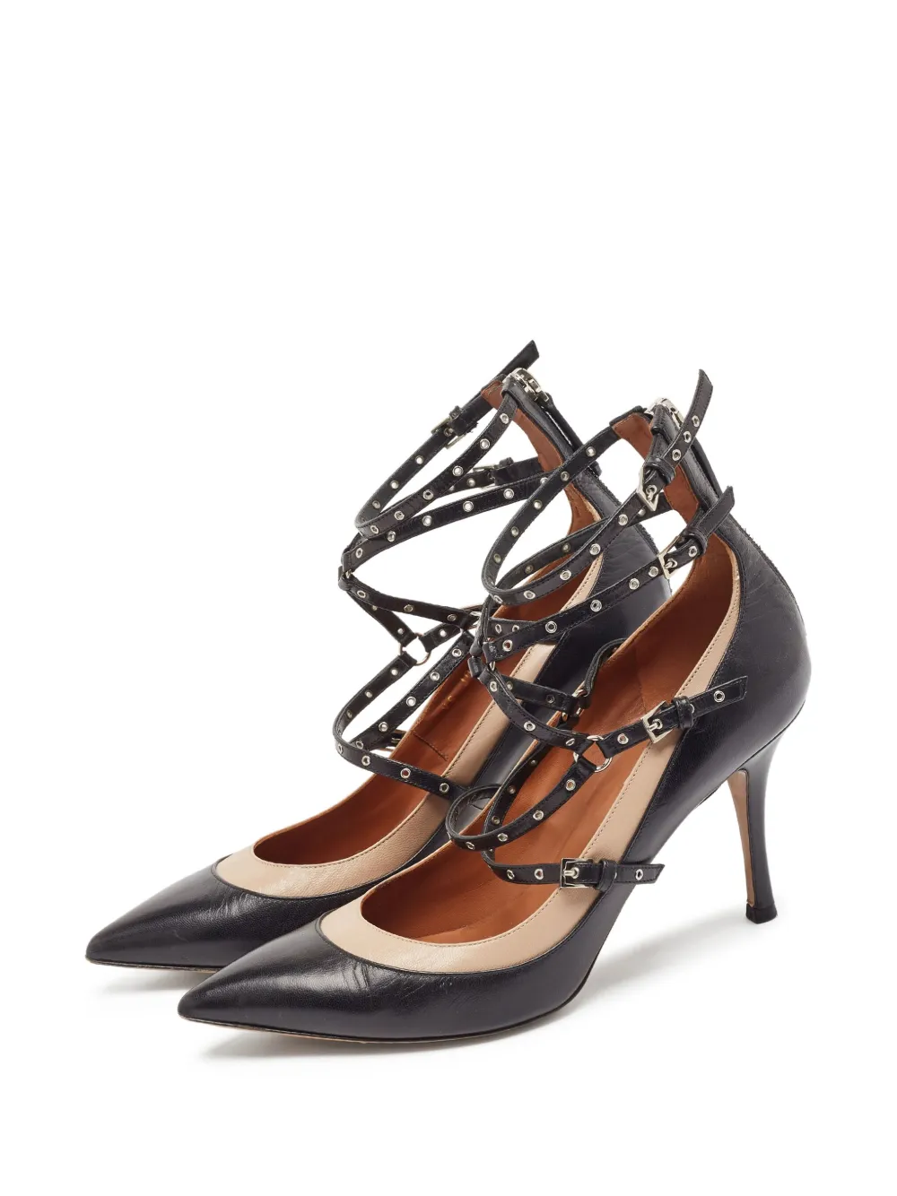 Valentino Garavani Pre-Owned 90 mm Love Latch pumps - Zwart