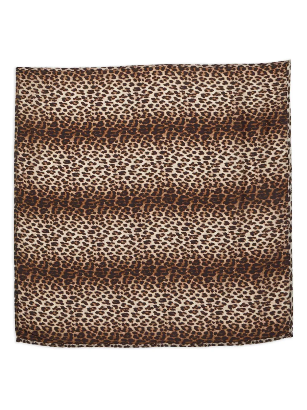 Lanvin Pre-Owned leopard-print scarf | Brown | Image 1