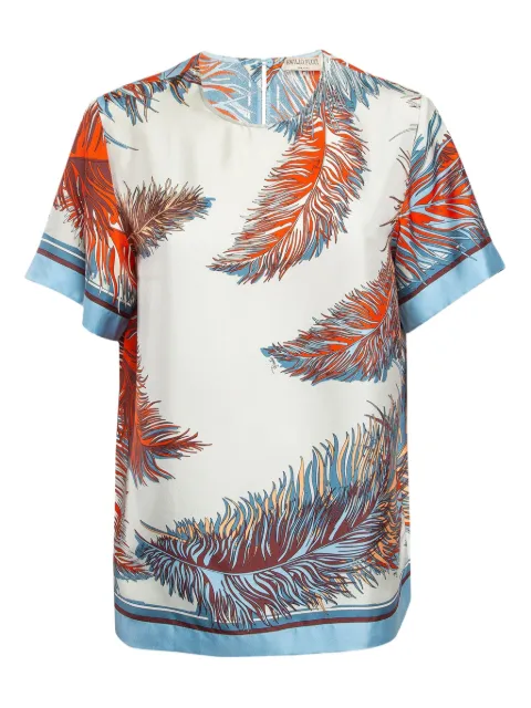 PUCCI Pre-Owned playera con hojas estampadas