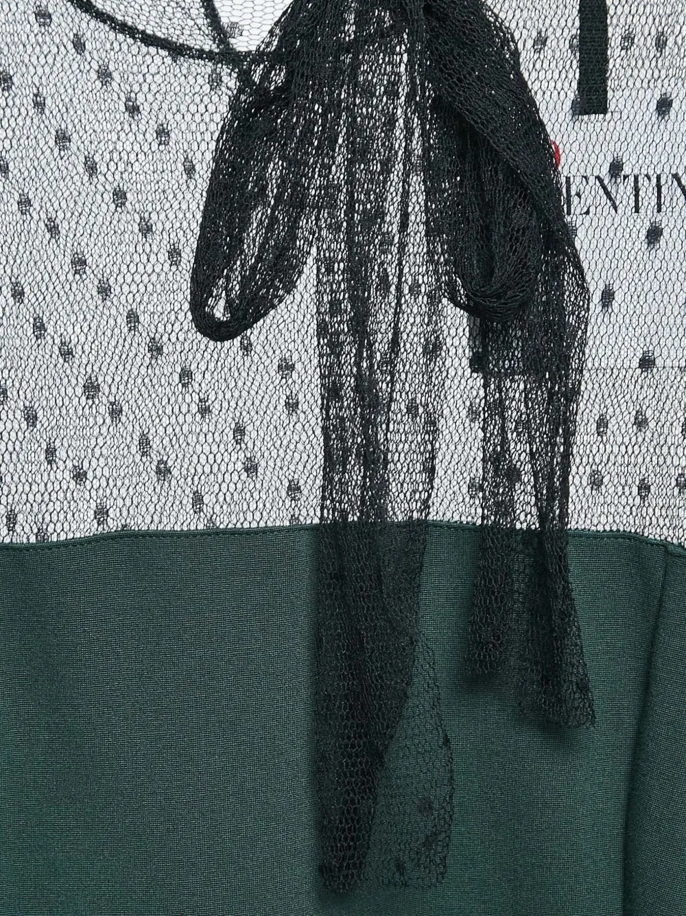 Pre-owned Valentino Tie-fastening Mini Dress In Green