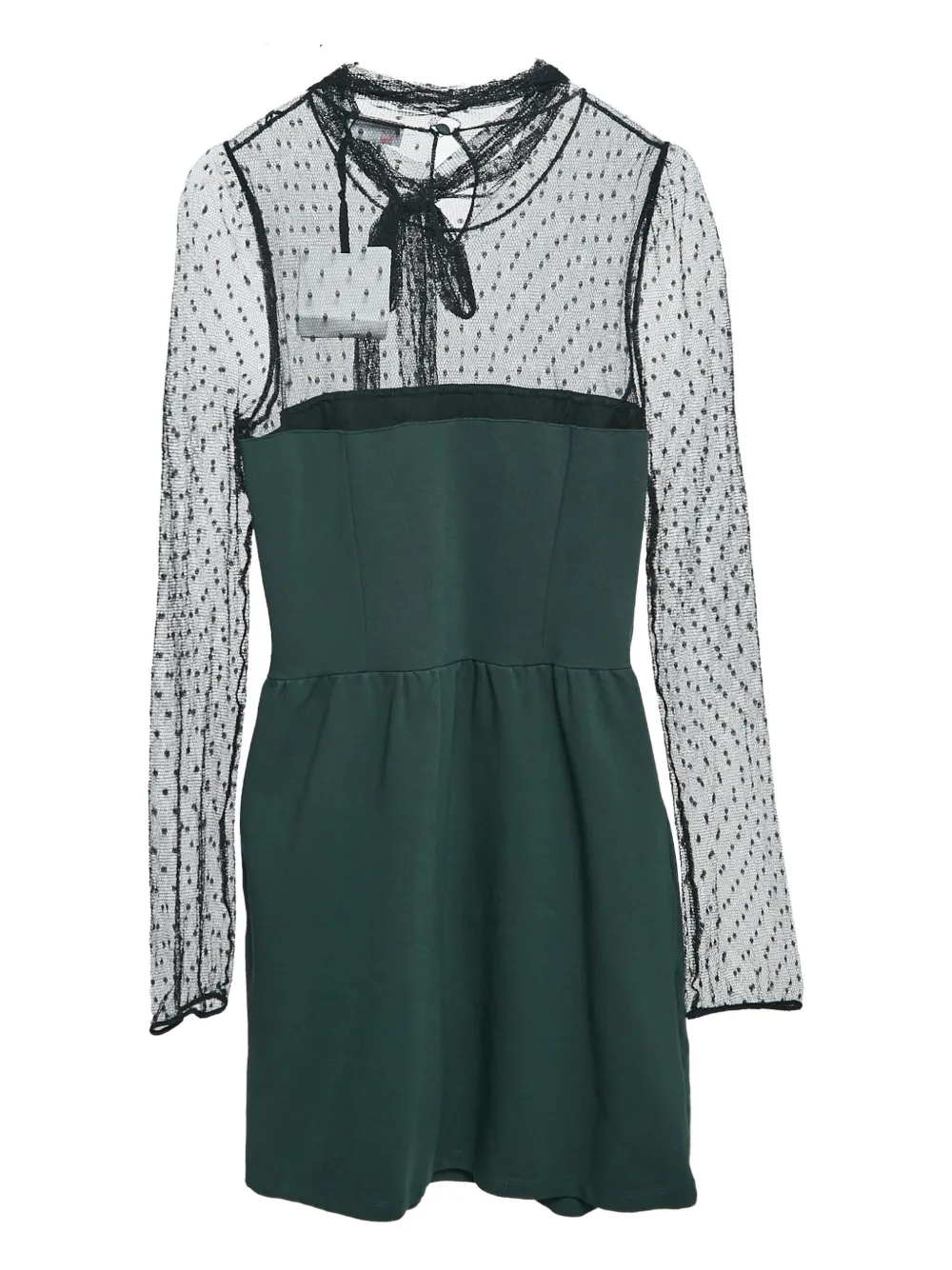 Valentino Pre-Owned Mini-jurk met striksluiting - Groen