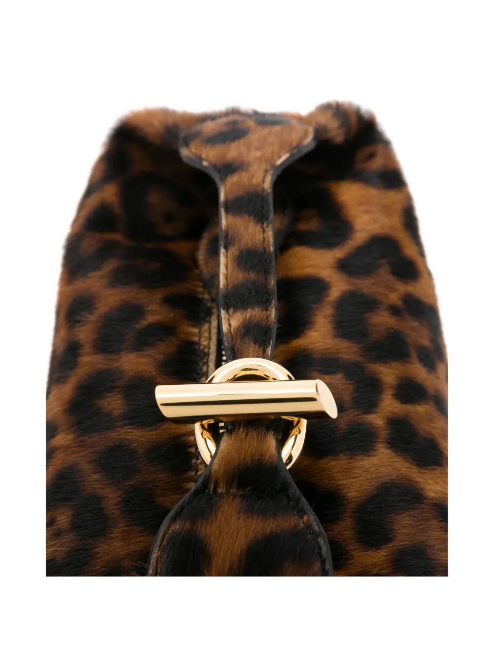 Liffner Leopard-print Mini Bag In Brown