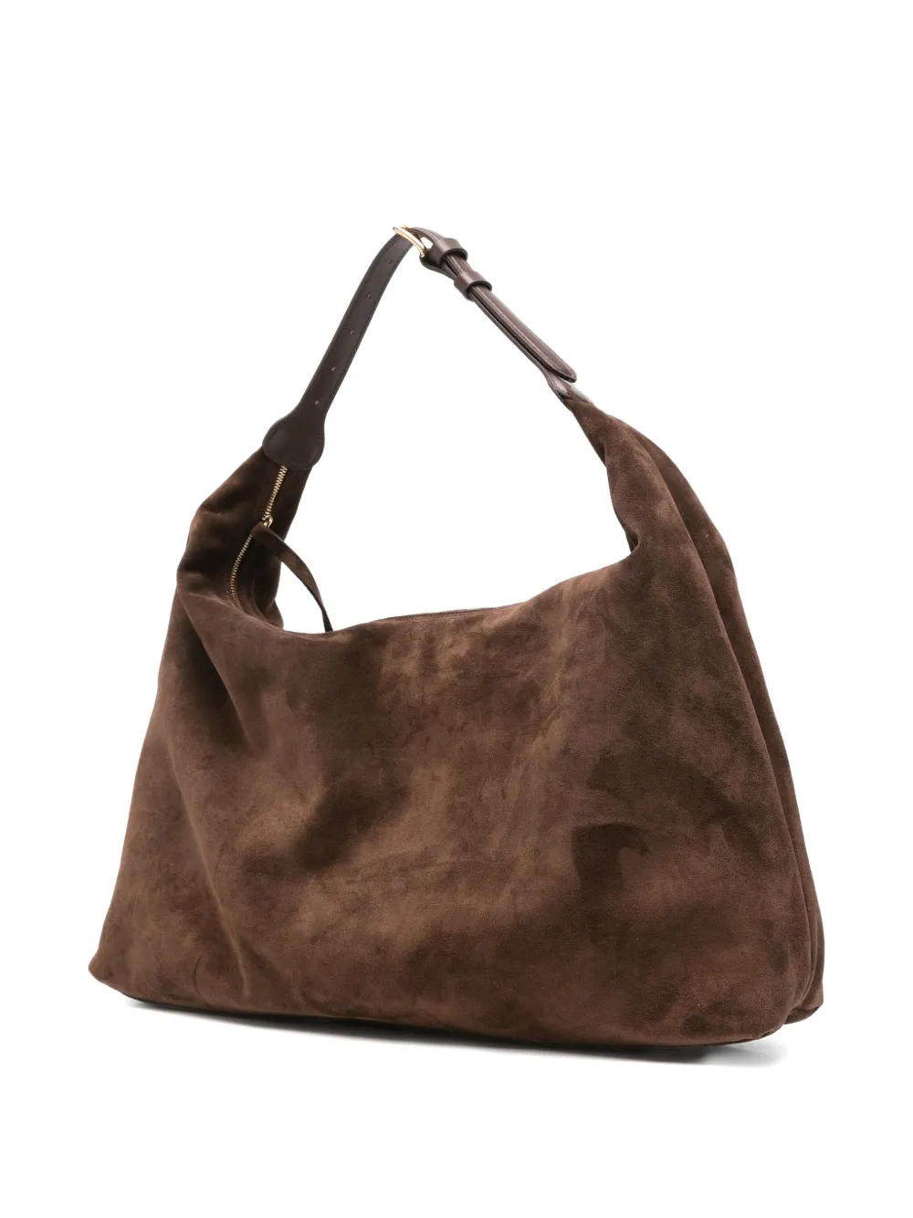 Liffner Suede Shoulder Bag In Brown