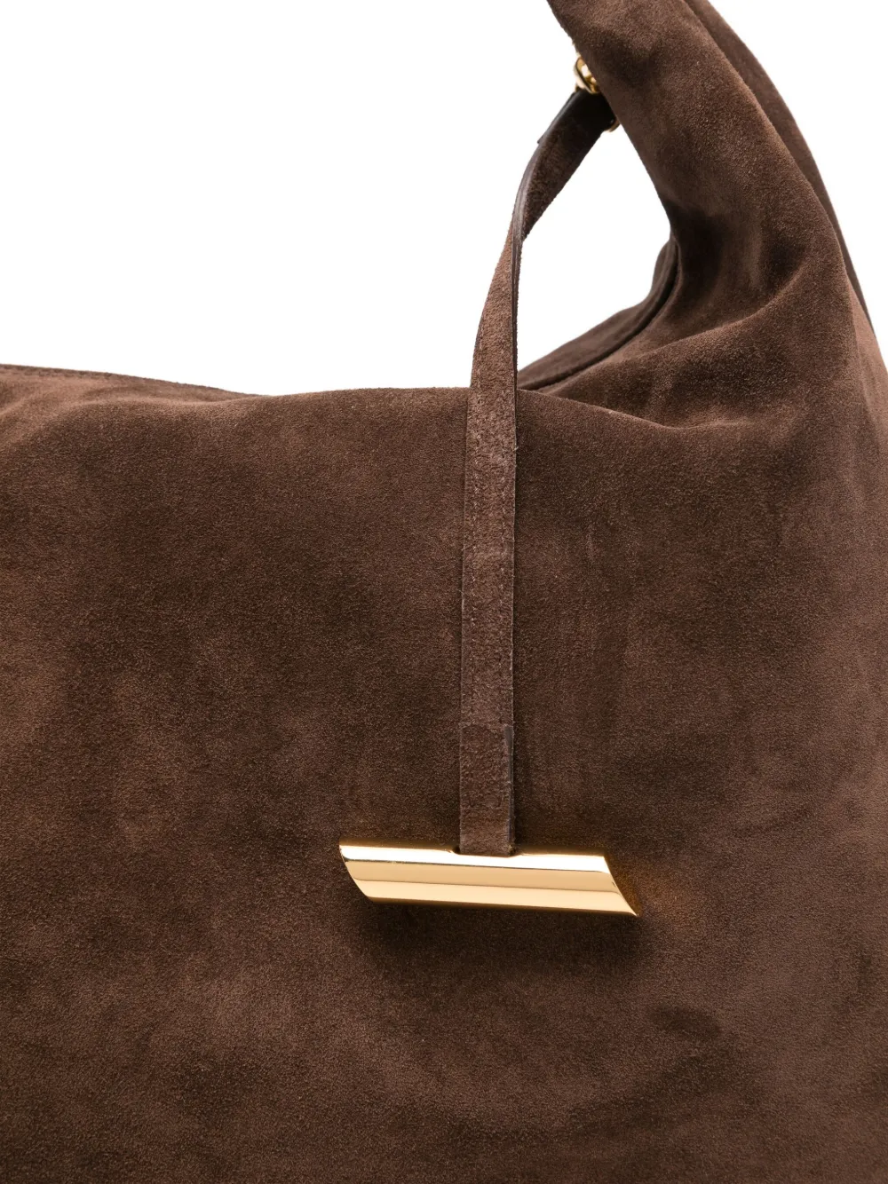 Liffner Suede Shoulder Bag In Brown