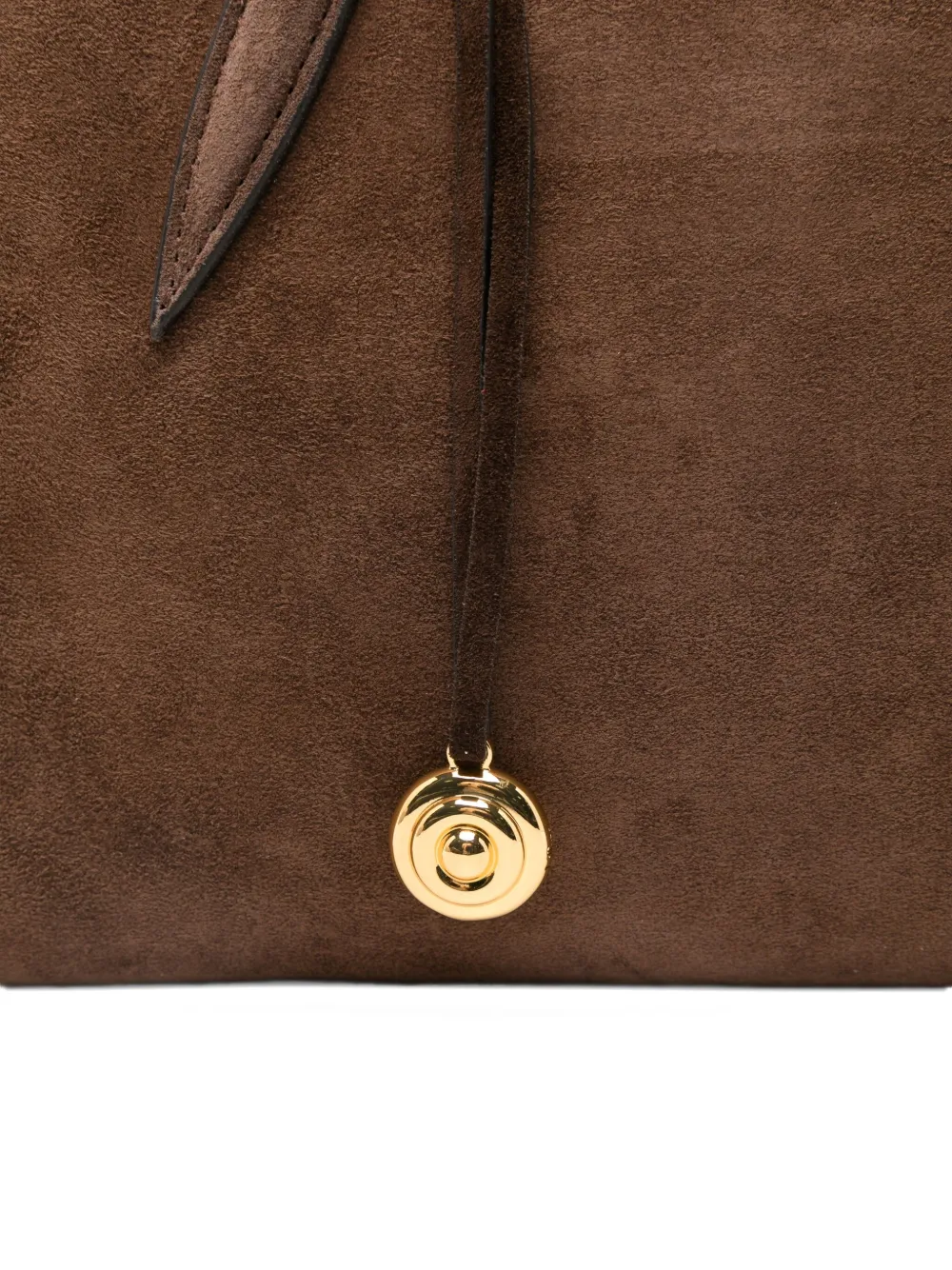 Liffner Suede Tote Bag In Brown