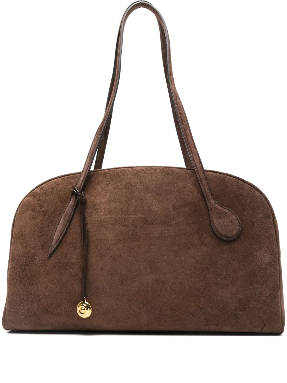 Liffner Suede Tote Bag In Brown