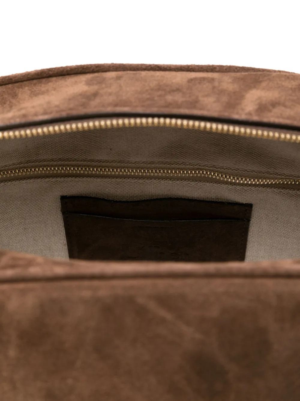 Liffner Suede Tote Bag In Brown
