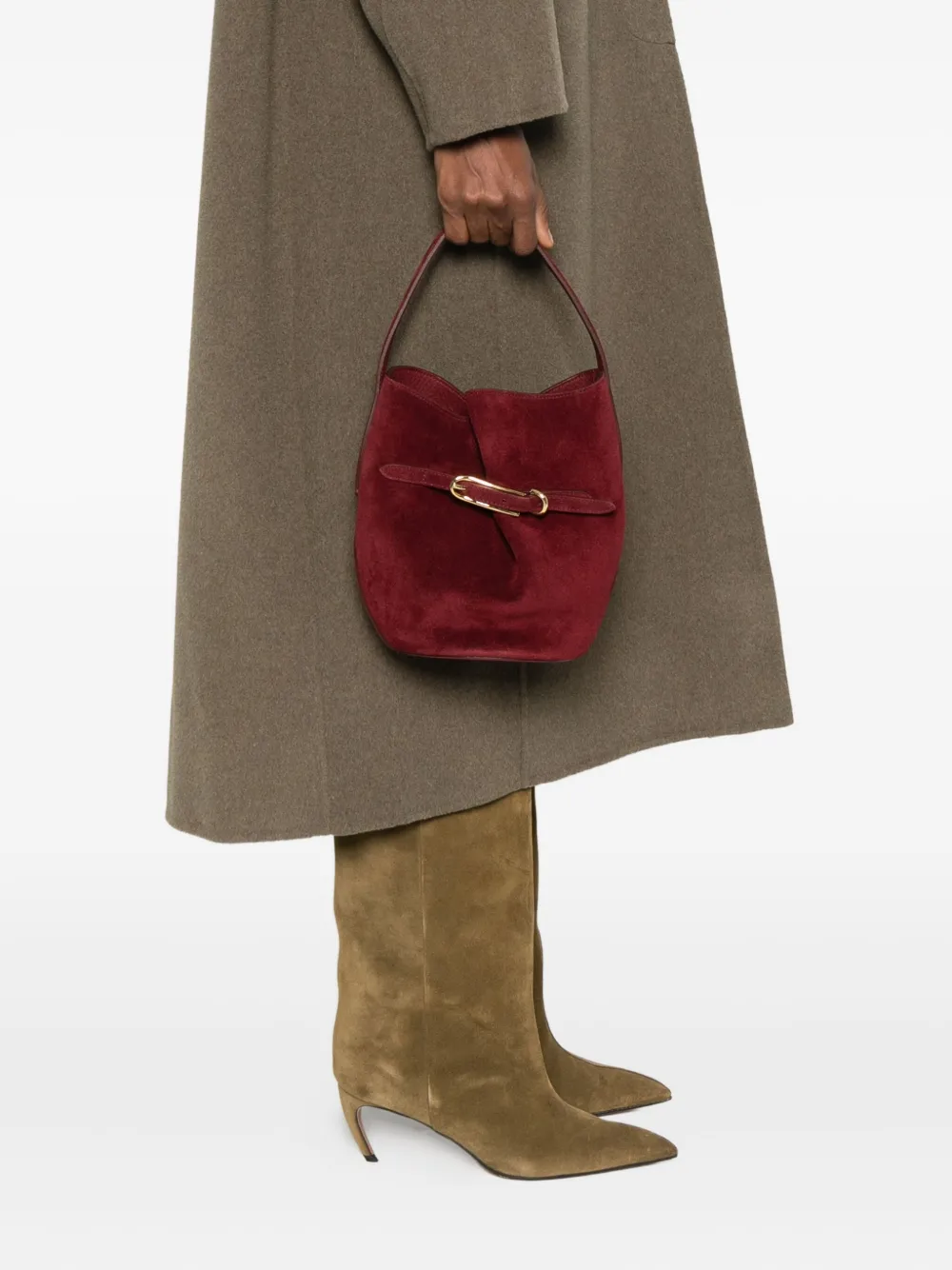 Liffner mini suede bucket bag | Image 2