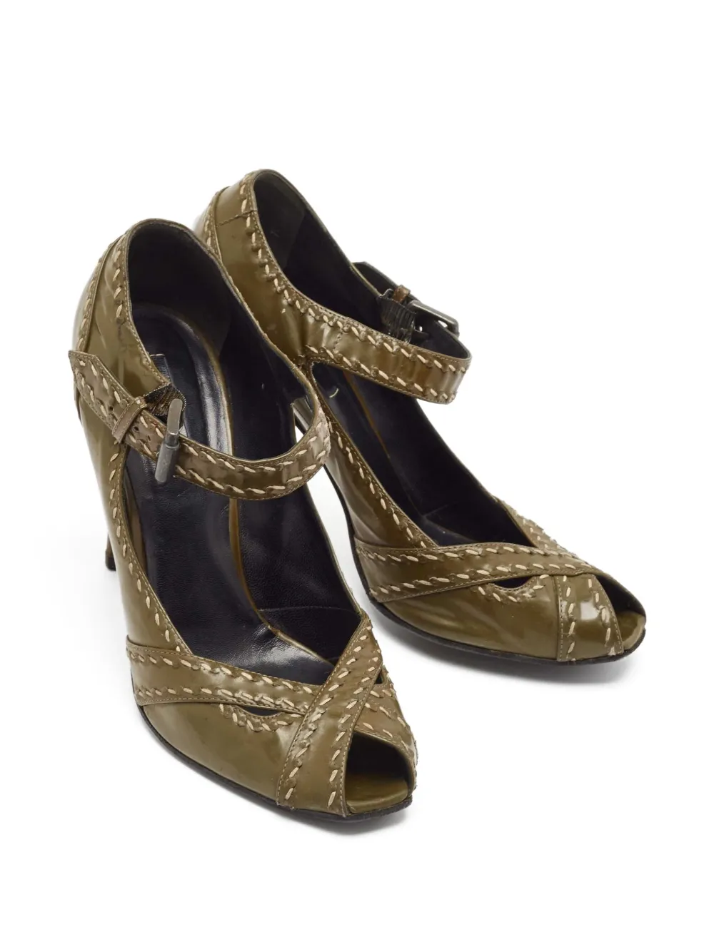 Bottega Veneta Pre-Owned 105mm leather heeled pumps | Image 2