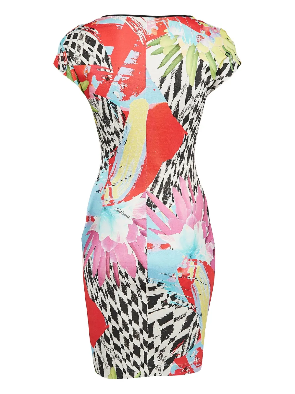 Just Cavalli Vintage abstract floral-printed mini dress | Image 2