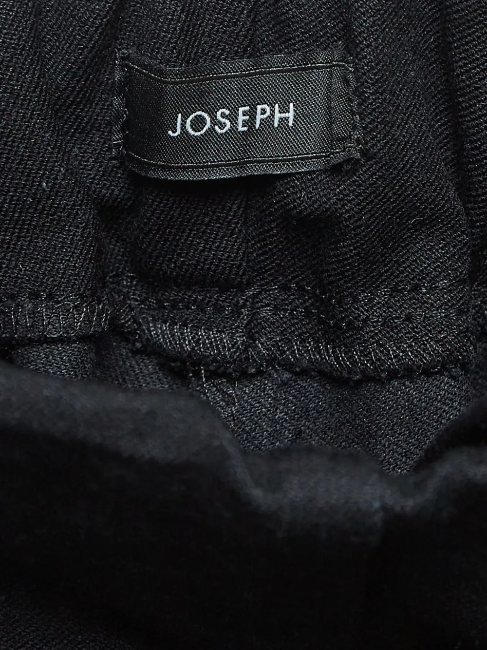 JOSEPH Broek met elastische tailleband - Zwart