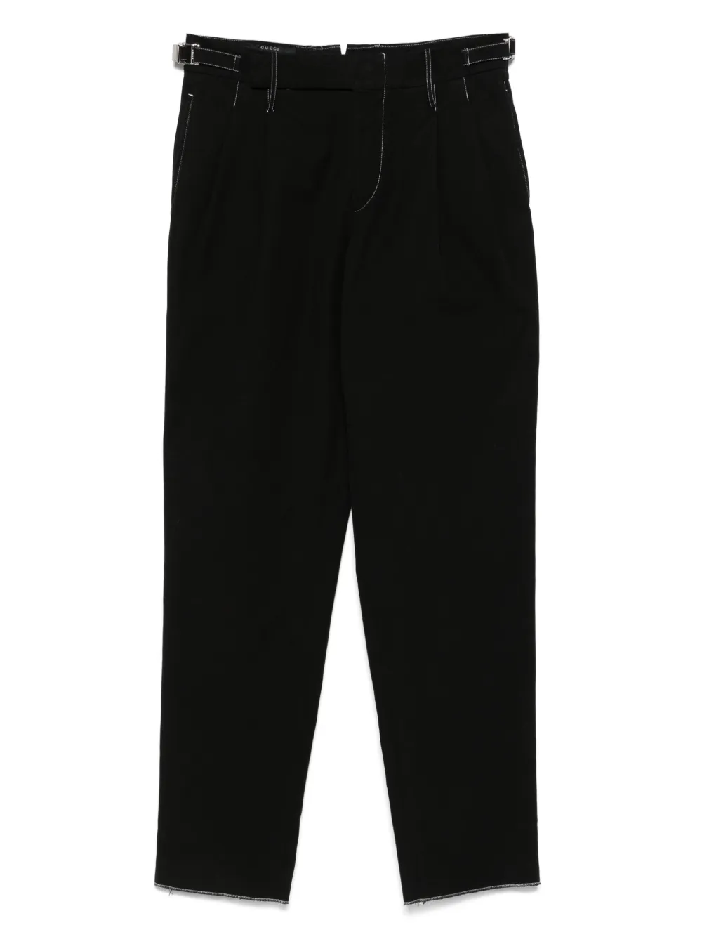 Gucci Pre-Owned 2000s cotton pants - ブラック Gucci Pre-Owned 2000s cotton pants - ブラック