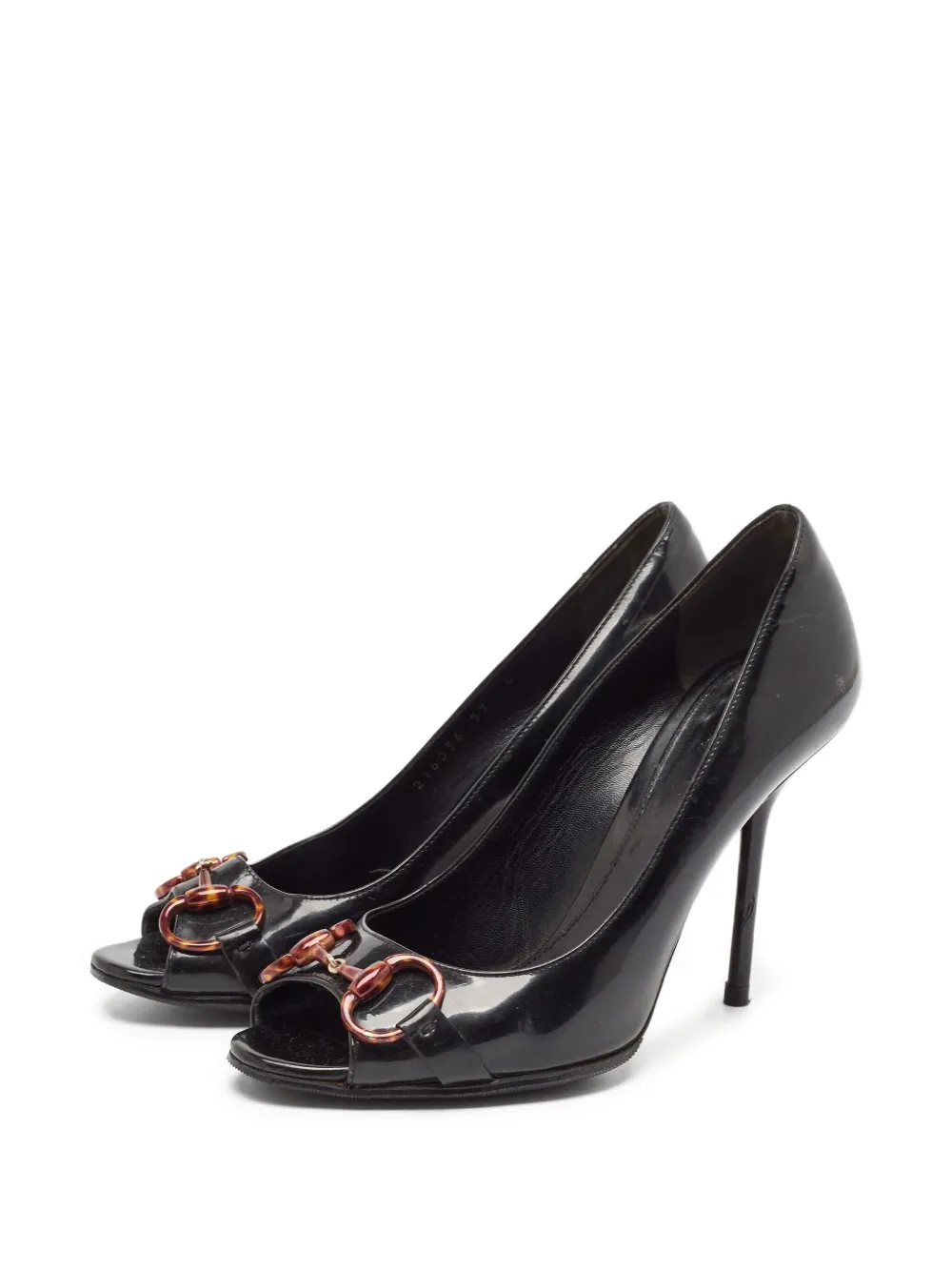 Gucci Pre-Owned 105mm Horsebit pumps - Zwart