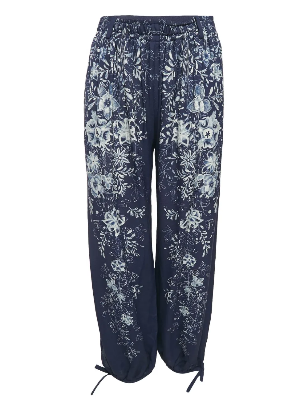 Chloé Pre-Owned Pantaloni a fiori - Blu