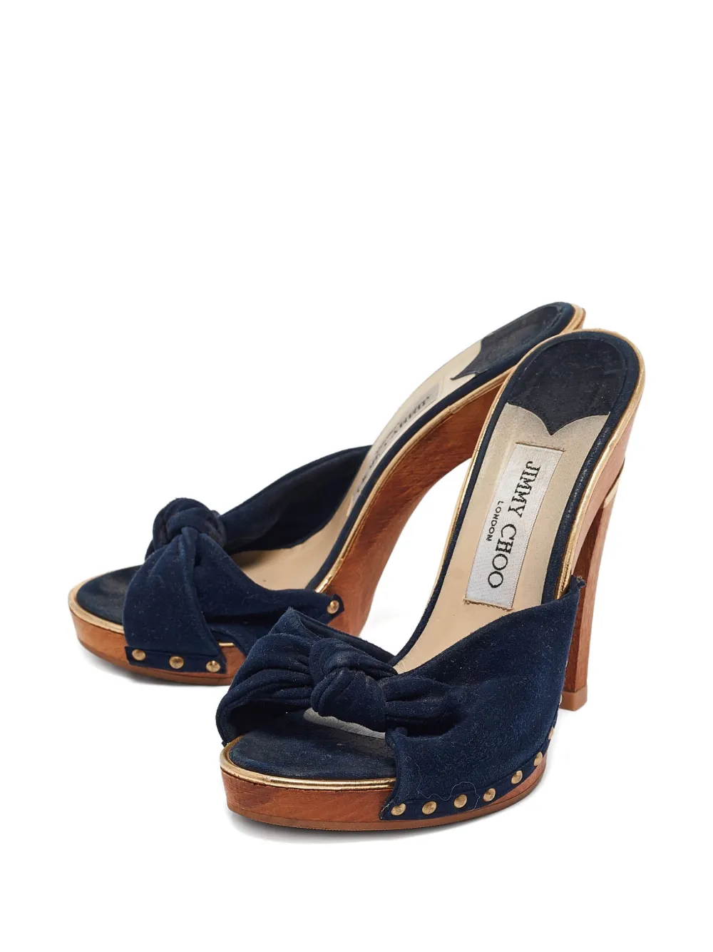 Jimmy Choo Pre-Owned 125mm denim mules | Image 2