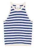 Allude striped tank top - Blue