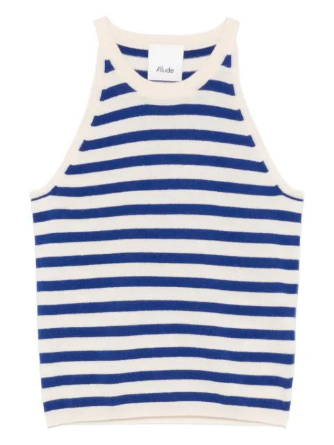Allude striped tank top 
