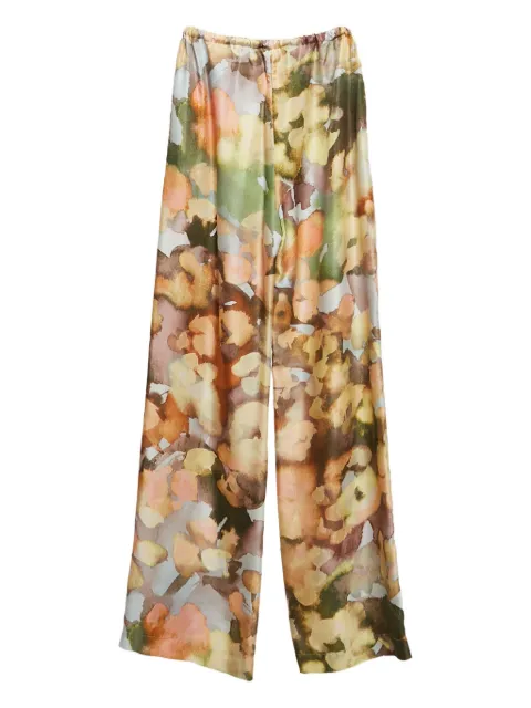 Nanushka floral-print wide-leg trousers