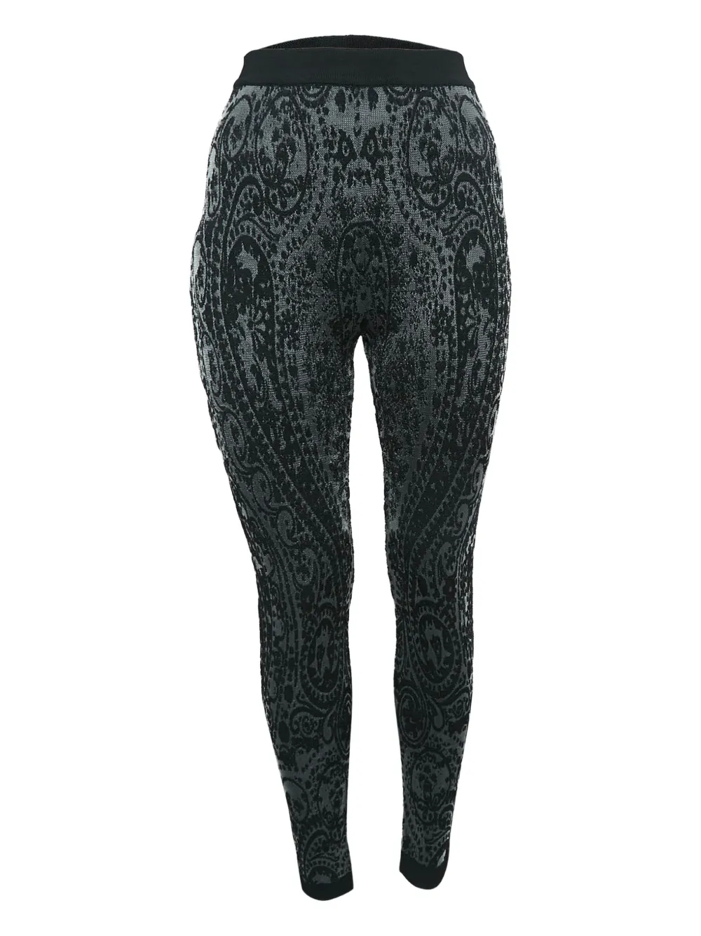 Pre-owned Balmain Jacquard High-rise Trousers