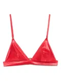 Maison Close Splash triangle bikini top - Red