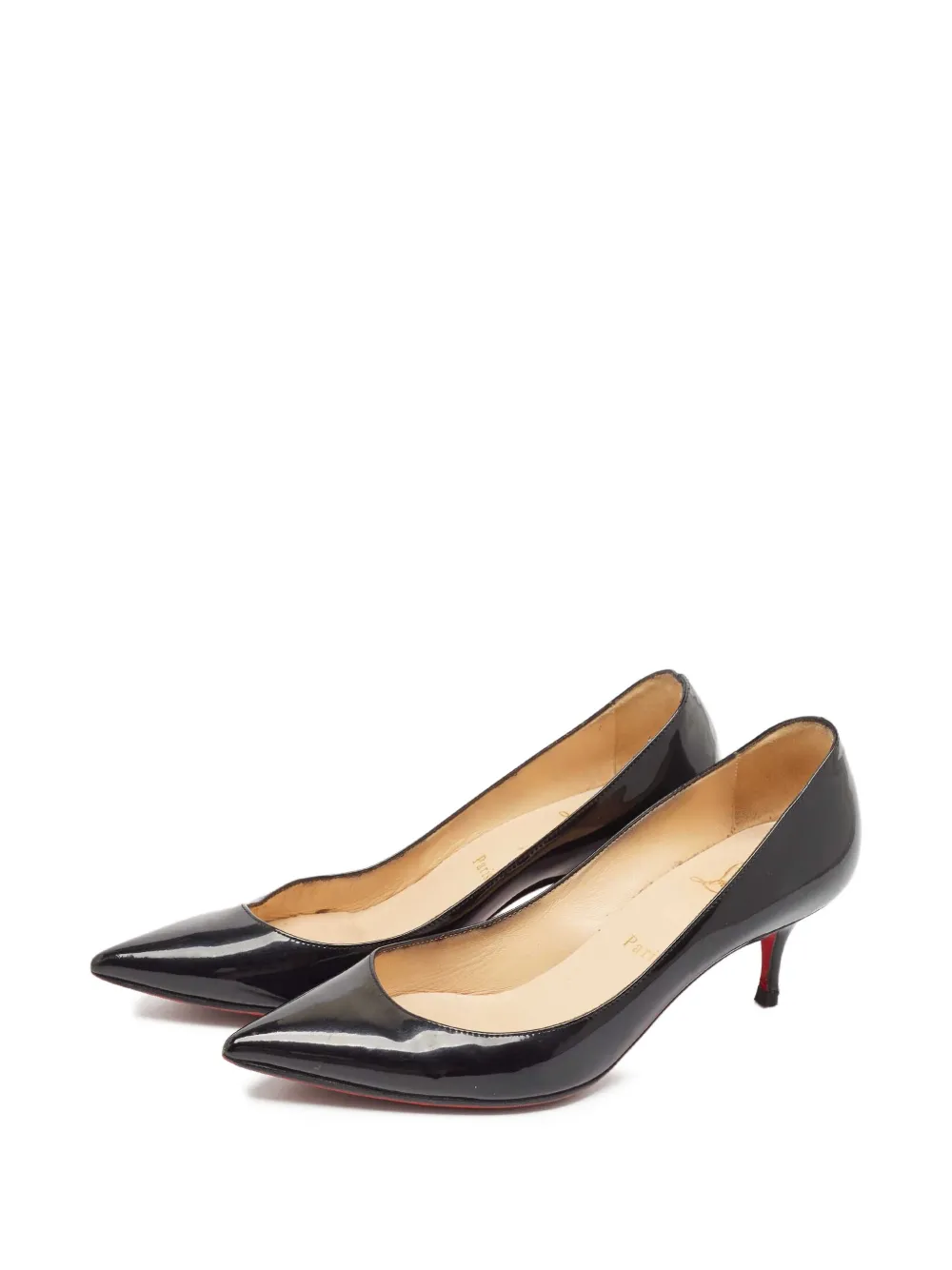 Christian Louboutin Pre-Owned Gelakte pumps - Zwart