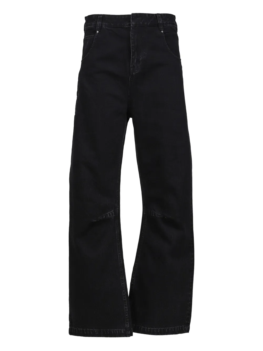 ENTIRE STUDIOS Jeans met wijde pijpen Zwart