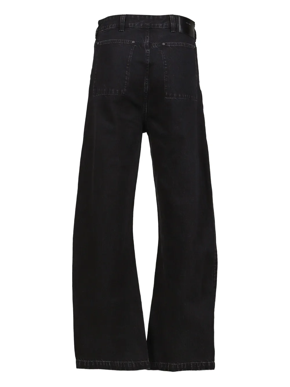 ENTIRE STUDIOS Jeans met wijde pijpen Zwart