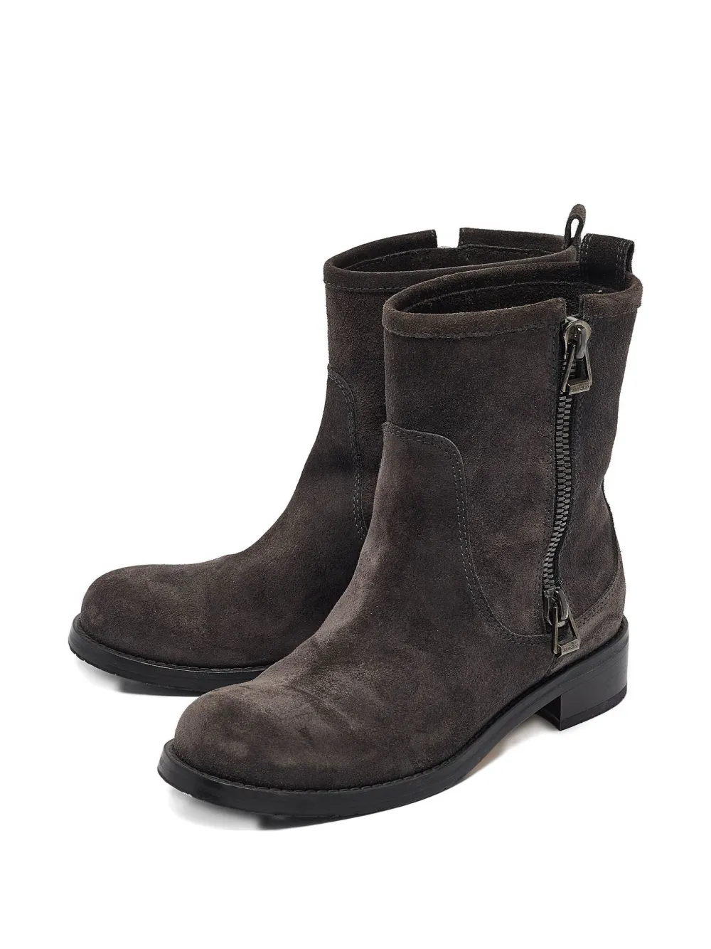Jimmy Choo Pre-Owned Suède enkellaarzen - Grijs