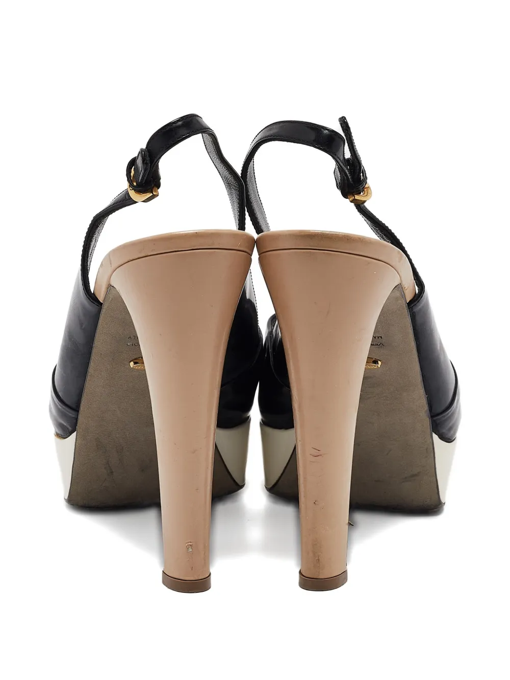 Pre-owned Sergio Rossi Vintage 110mm Leather Sandals In Black