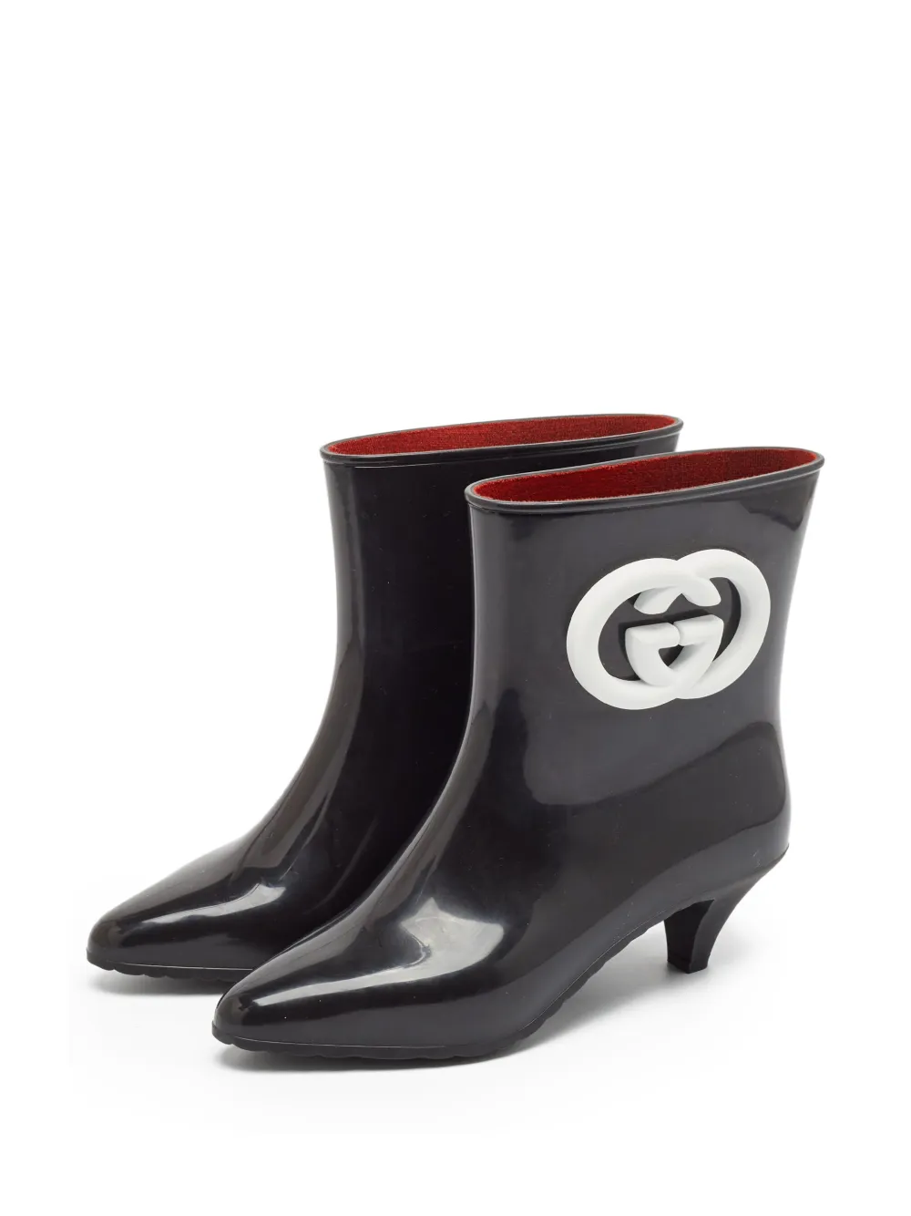 Gucci Pre-Owned 65 mm Interlocking GG laarzen - Zwart