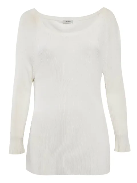 Max Mara boat-neck ribbed sweater