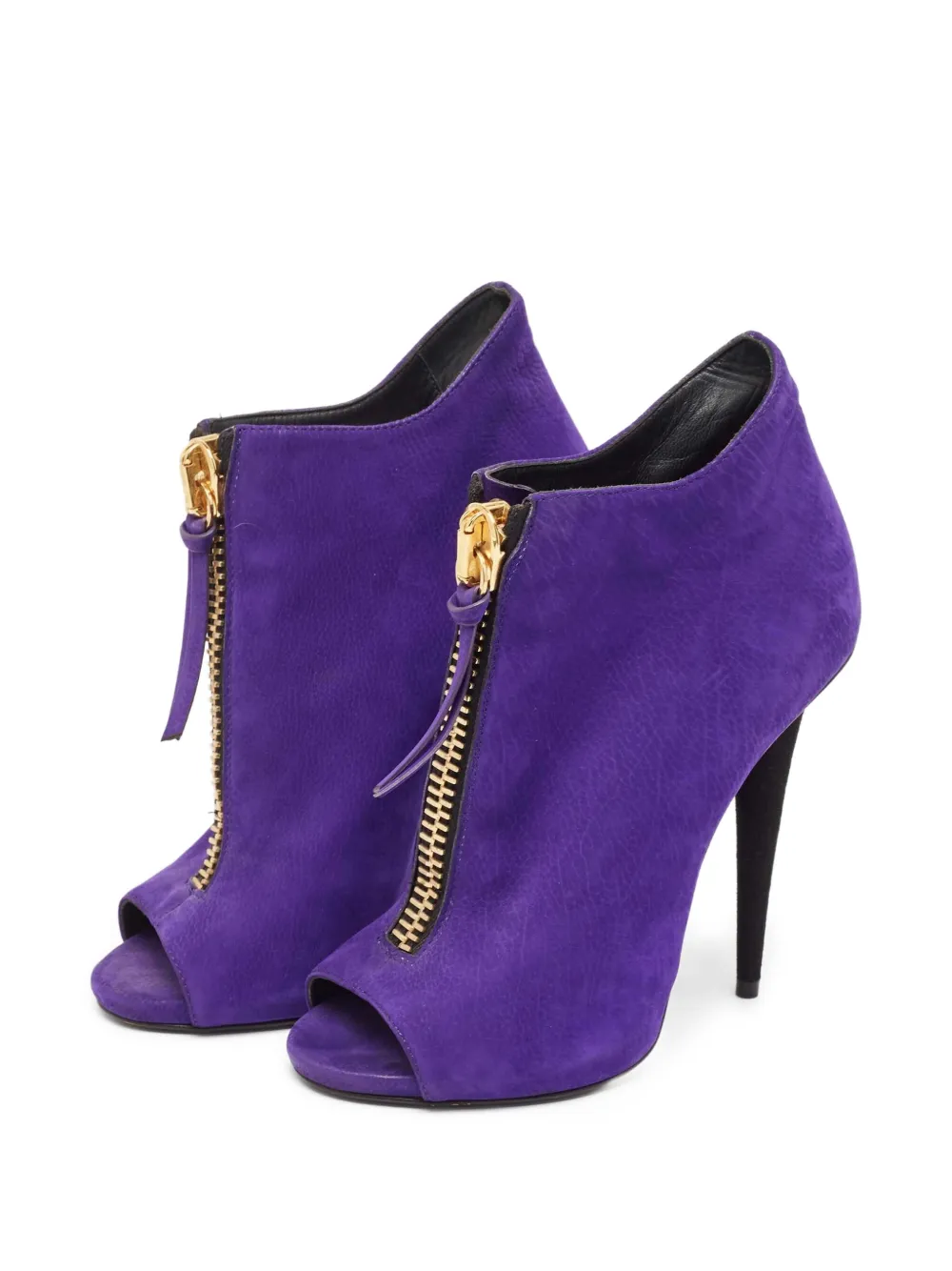 Giuseppe Zanotti Vintage Enkellaarzen met plateauzool - Paars