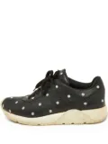 Christian Dior Pre-Owned polka dot leather sneakers - Black