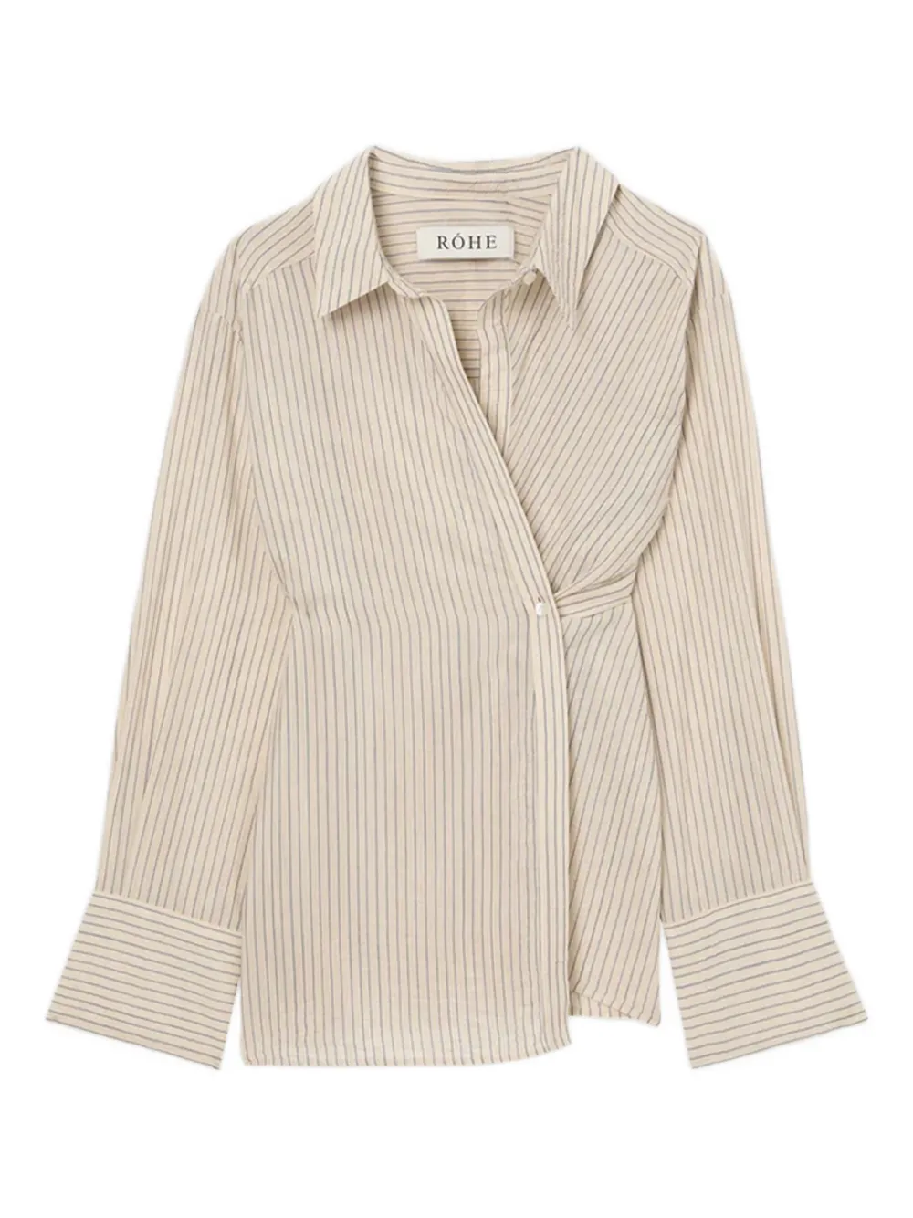 Róhe striped asymmetric shirt