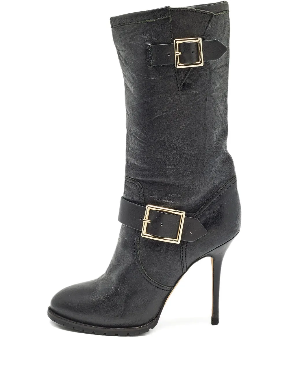 105mm leather knee-high boots
