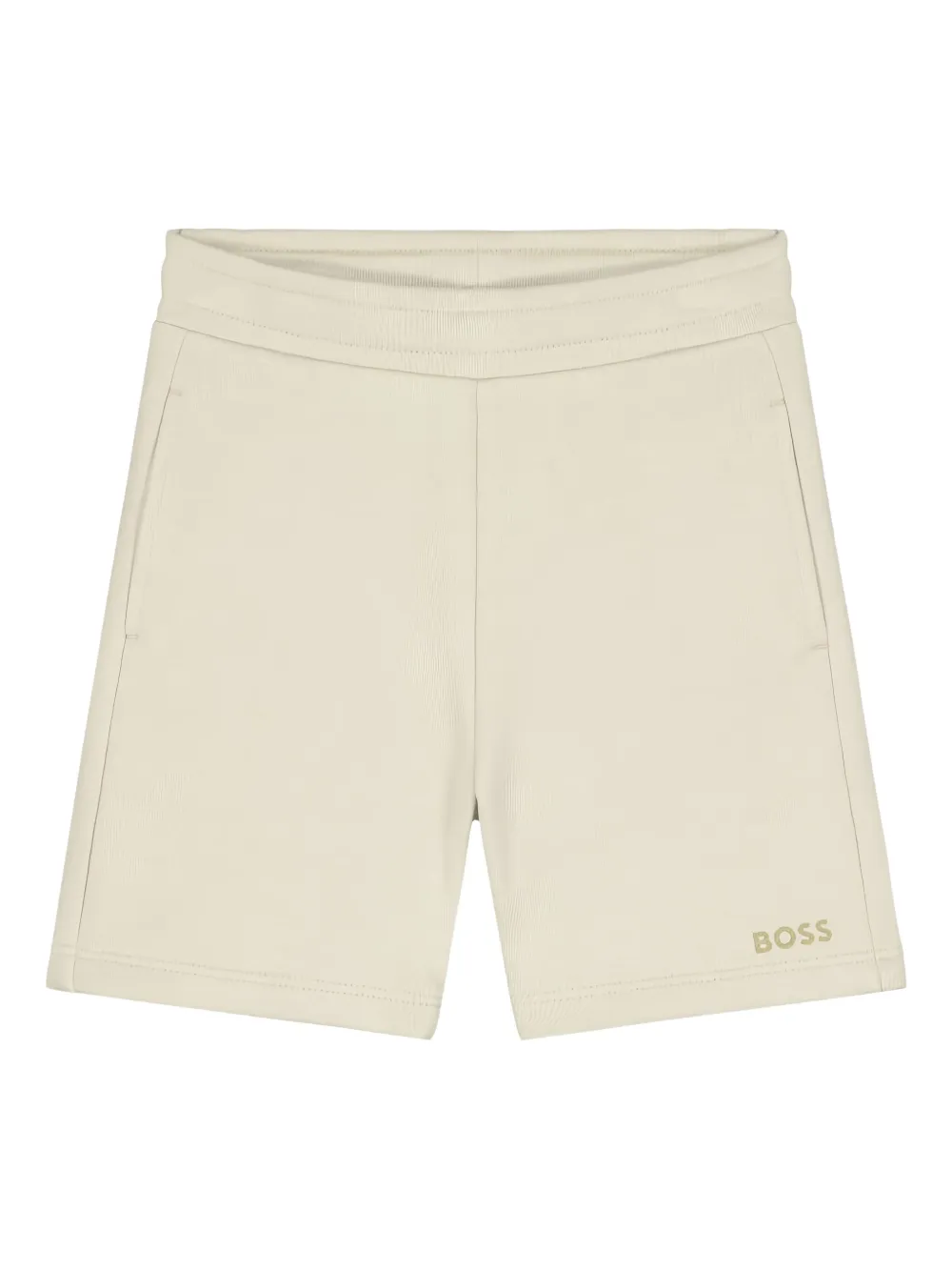 BOSS Kidswear logo-print shorts Beige