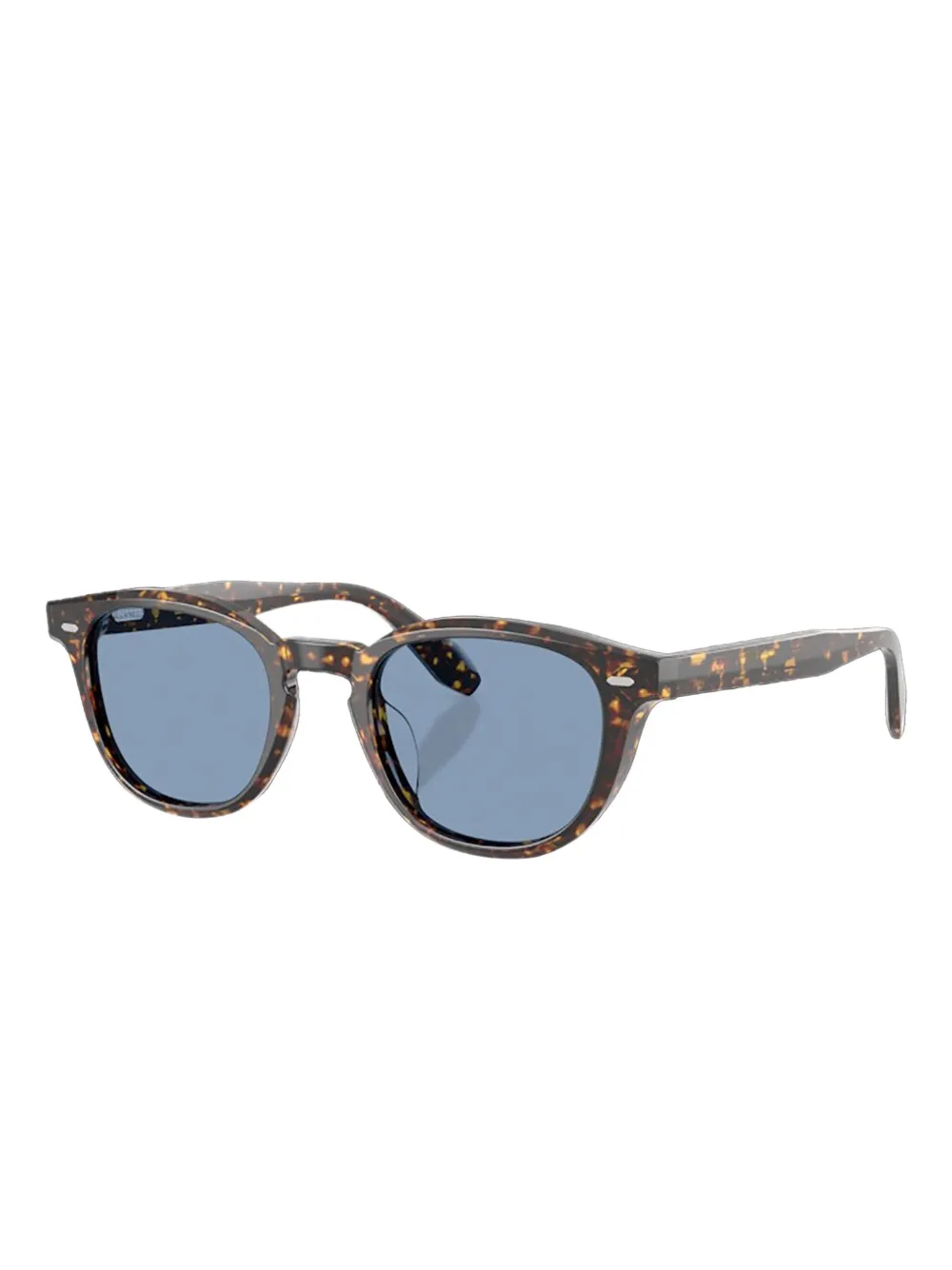 Oliver Peoples N.09 Sun zonnebril met schildpadschild design Bruin