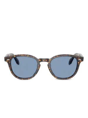Oliver Peoples N.08 Sun トータスシェル サングラス | ブラウン