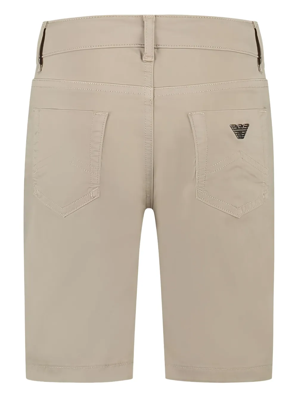 Emporio Armani Kids Shorts met logoplakkaat Beige
