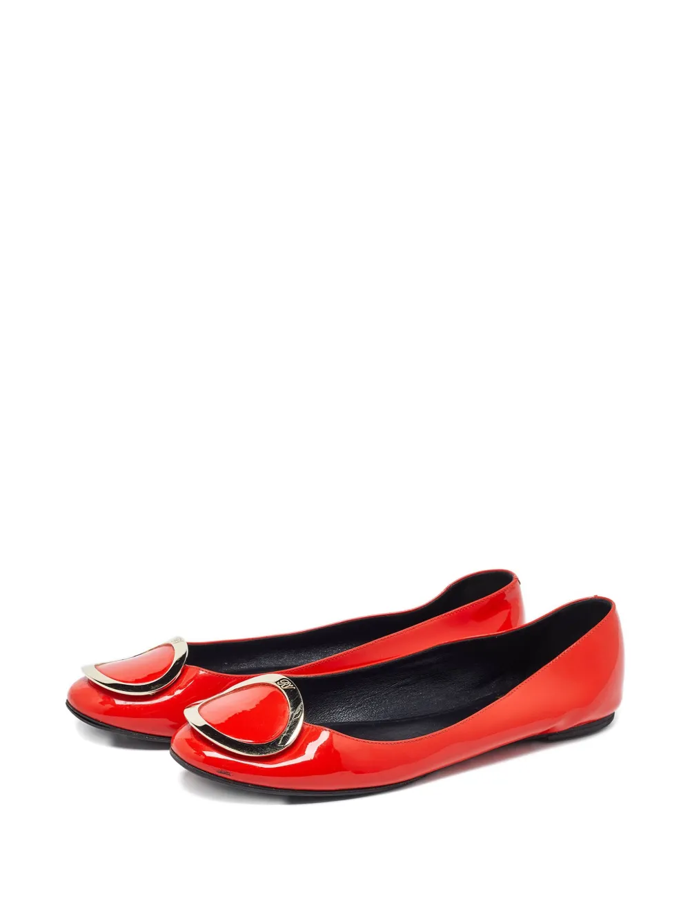 Roger Vivier Vintage Leren ballerina's - Rood