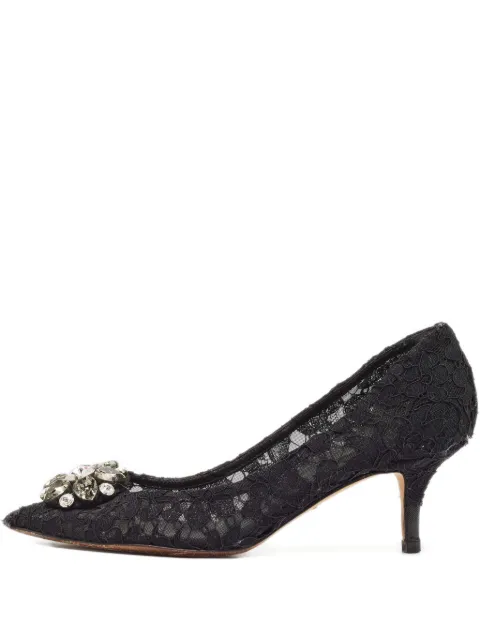Dolce & Gabbana Pre-Owned 70mm mesh pumps