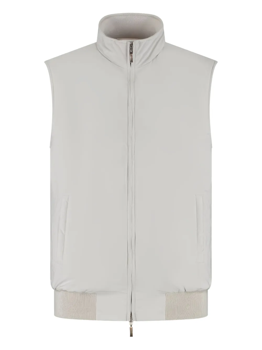 Doriani Cashmere Weste mit Reißverschluss | Nude | Image 1