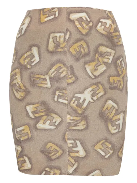 Fendi Pre-Owned falda de seda