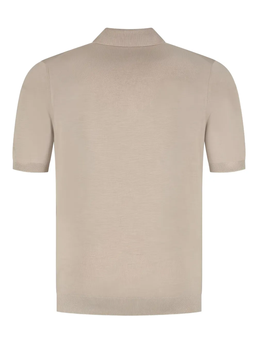 Gran Sasso zip-up polo shirt - Beige
