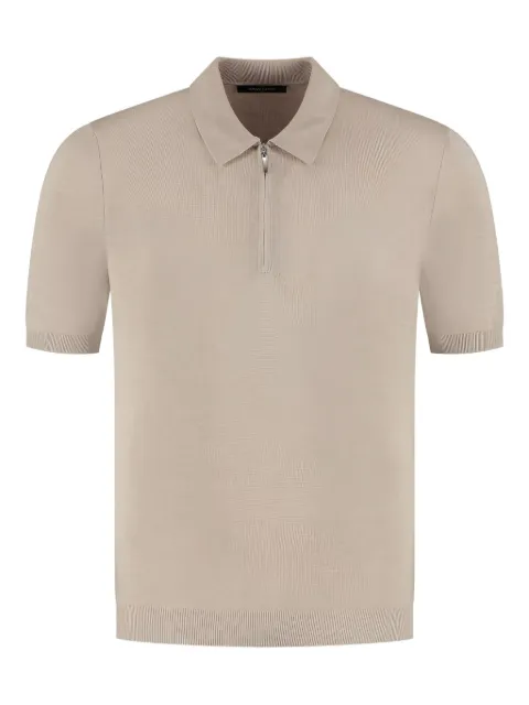 Gran Sasso zip-up polo shirt