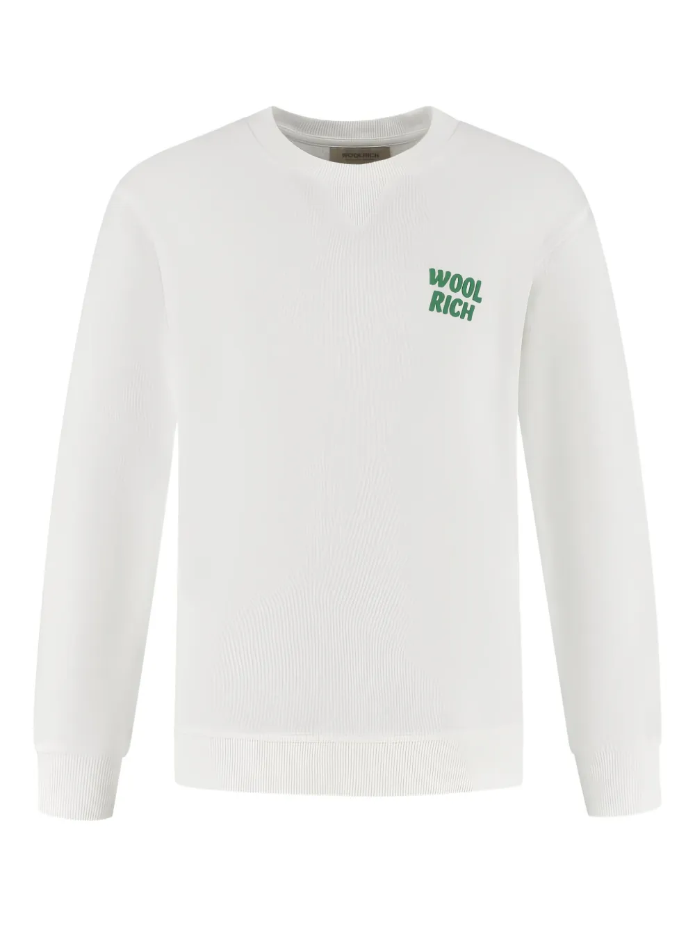 Woolrich Kids gar t-dyed cotton sweatshirt Wit
