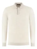 Doriani Cashmere mélange-effect polo shirt - Neutrals