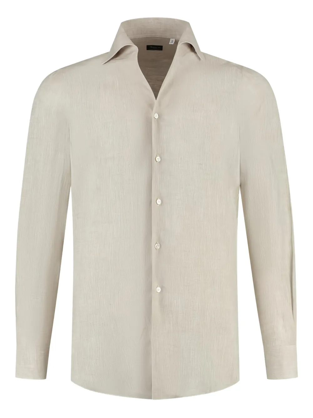 Finamore 1925 Napoli Linnen overhemd Beige