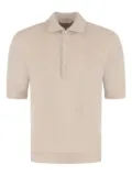 Stefan Brandt Pima cotton polo shirt - Neutrals