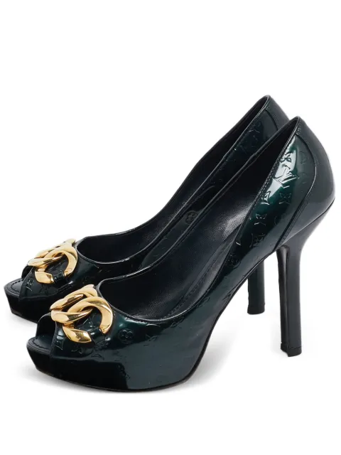 Louis Vuitton Pre-Owned 120mm Monogram patent-leather pumps